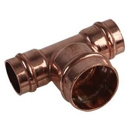 [UNBRANDED] 15X15X22MM REDUCING TEE, SOLDER|FITTINGS SOLDER PIPEWORK - 32553409