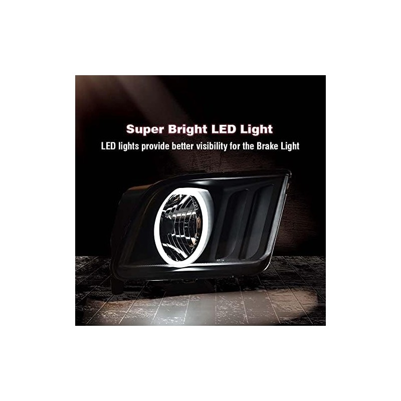 PIT66 LED Headlights, Compatible with 2005-2009 Ford Mustang Headlamp Assembly