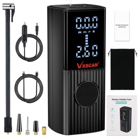 VXSCAN Car Tire Inflator Portable Air Compressor 6000mAh Battery for Cars, Bikes, Balls