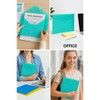 A4 Popper Wallets – 5 Assorted Colours Plastic Document Folders