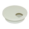 MyCableMart 2 1/2" Cut-Hole Size White Round Wire Management Grommet