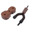 Violin Shaped Wall Mount Black Walnut Wood Colour Violins Hook