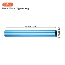 PATIKIL Relay Track Baton, Aluminum Alloy Tube Field Running Race Stick for Outdoor Athletics Sport Game Tool, Blue