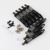 Newzoll 8Pcs Black RC Shock Absorbers Oil Aluminum Alloy Shock