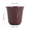 Double Wall Stainless Steel Demitasse Cup Coffee Cup Reusable Stackable