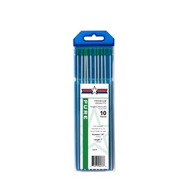 Pure TIG Welding Tungsten Electrodes 1/8” x 7” 10-Pack
