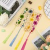 4pcs Dried Flower Bookmarks Handmade Transparent Bookmarks for Dried Flowers