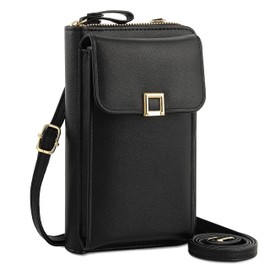 Leather Small Crossbody Bags for Women Designer Cell Phone Bag Wallet Purses Adjustable Strap