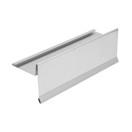 INEFA Aluminium Sheet with Waterfold, 200 cm, 1 Piece Silver Gutter Plate for Optimal Roof Drainage, Gutter Accessories, Aluminium Sheet