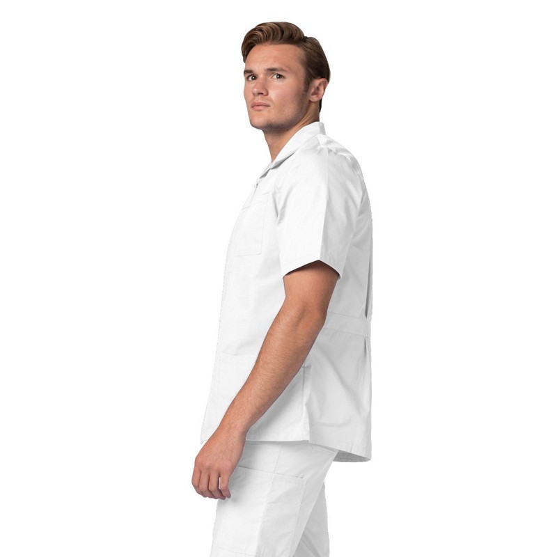 Adar Uniforms, Universal Scrubs for Men - Zippered Short Sleeved