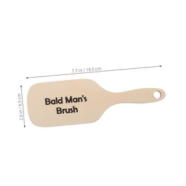 CORHAD 2pcs Funny Wooden Bald Man Comb Brush Set Humorous Grooming Tool for Adult Men for Valentine's Day Parties and Gatherings