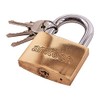 Amtech T1400C 63mm Solid Brass Padlock, Small Padlock with Keys