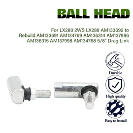 MOPASEN Drag Link Tie Rod End Fits John Deere GT235 GX255, AM133692, 5/8" Ball Joint Perfect Replacement