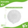 Responsible Products Lids 18-48 oz Clear Round Salad Bowls, Certified