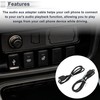 RATCHROLL 1 Set Universal Audio Aux Adapter Cable Wire Convenient
