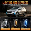 OKSIWA 3 Colors LED DRL for 2022-2024 Chevy Equinox,Front Bumper
