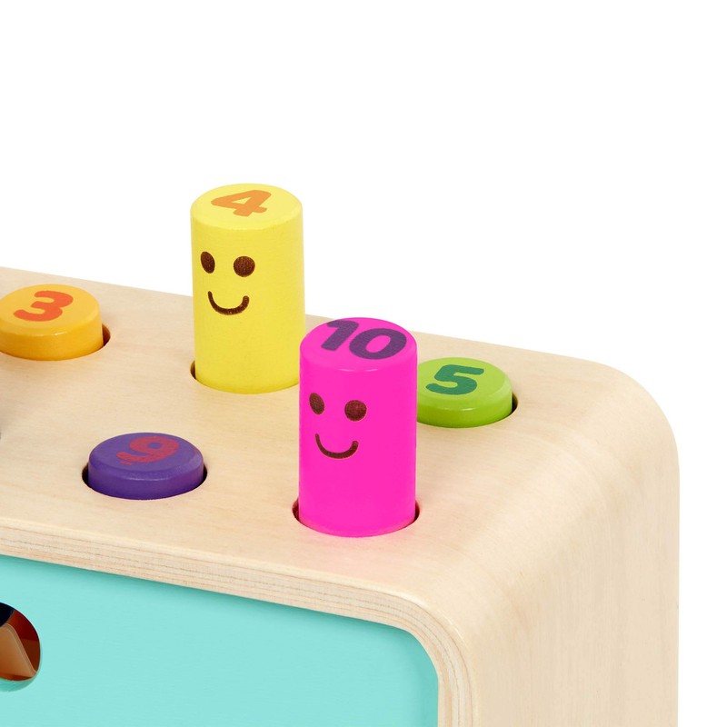 Battat BT2686Z Wooden Hammer Toy for Kids, Toddlers – Pounding