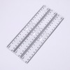 Pack of 4 Plastic Rulers with Handle, 20 cm/8 Inch