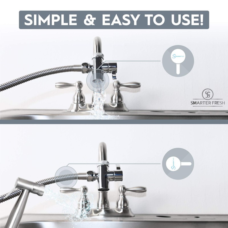 Warm Water Faucet Bidet Sprayer for Toilets and Sinks -