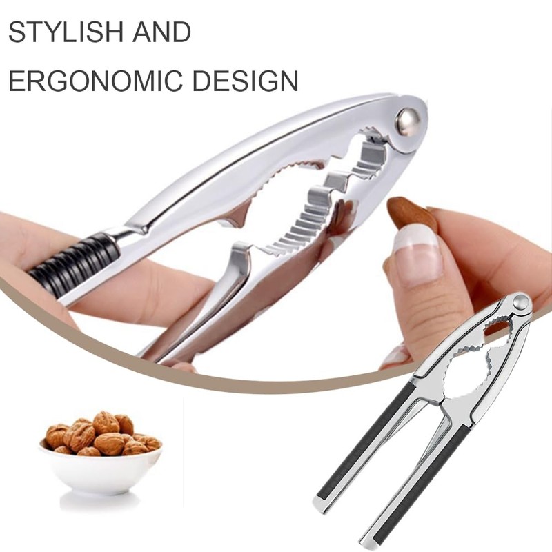 YYMEIDS Nutcracker Walnut Cracker Heavy Duty with Non-Slip Handle Stainless