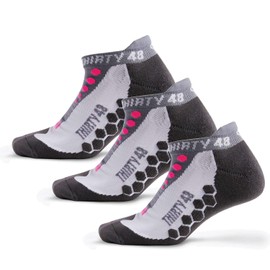 Thirty48 Running Socks for Men and Women Features Coolmax Fabric That Keeps Feet Cool & Dry - 1 Pair or 3 Pairs