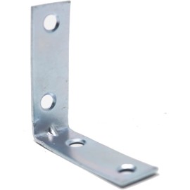 fiXte Steel Corner Brace Repair Brackets Zinc Plated Right Angle 50mm x 16mm - Available in Packs of 4 and Packs of 10 (Pack of 4)
