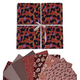 Soimoi Precut 5-inch Florals Prints Cotton Fabric Bundle Quilting Squares Charm Pack DIY Patchwork Sewing Craft