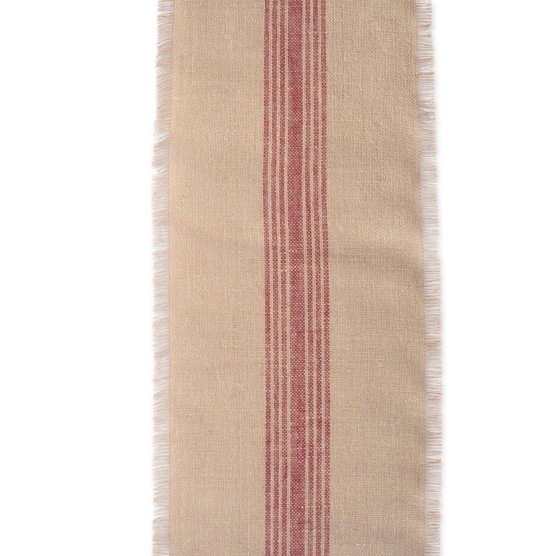DII Jute Burlap Collection Kitchen Tabletop, Table Runner, 14x72, Middle