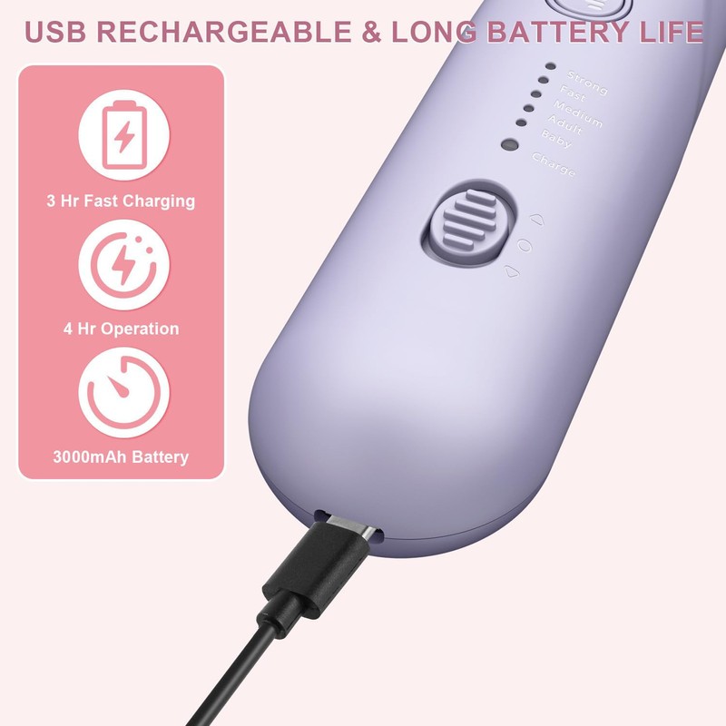 Professional Manicure Pedicure Kit, 9 in 1 Cordless Electric Nail