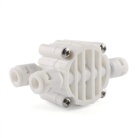 E-outstanding 1/4 Inch Push-Fit 4-Way Automatic Shut-Off Valve with Quick-Connect Fittings for Water Purifier Reverse Osmosis System