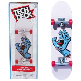 Tech Deck, Santa Cruz Handboard; minipatinetas auténticas, Juguetes para niños y niñas a Partir de 6 años (para Usar Solo con Las Manos)