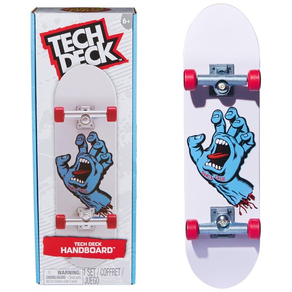 Tech Deck, Santa Cruz Handboard; minipatinetas auténticas, Juguetes para niños