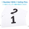 Azarxis Running Bib Competitor Numbers with Safety Pins, Tyvek Tearproof