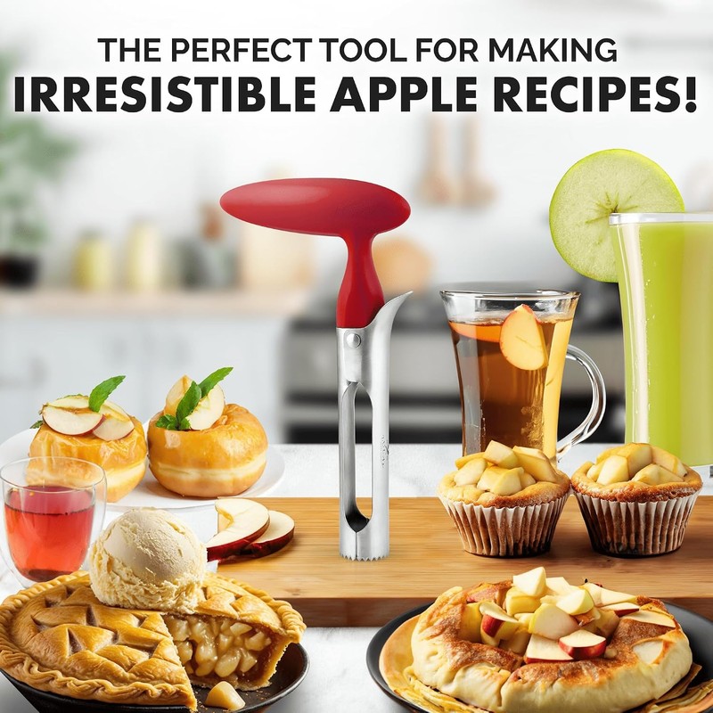 Premium Stainless Steel Apple Corer Tool - Easy to Use