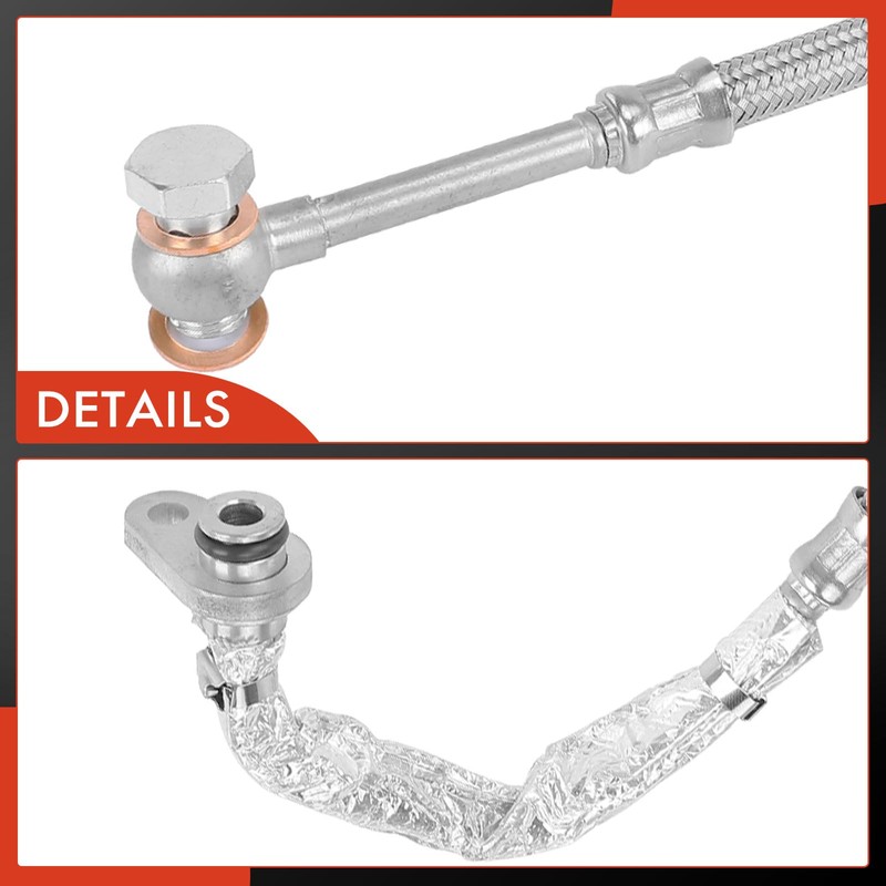 A-Premium Turbocharger Oil Line Compatible with Ford Explorer 2016 2017