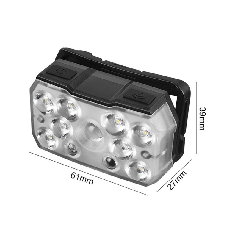 LED Head Light Fixed Focus Sensor Super Bright IPX4 Waterproof