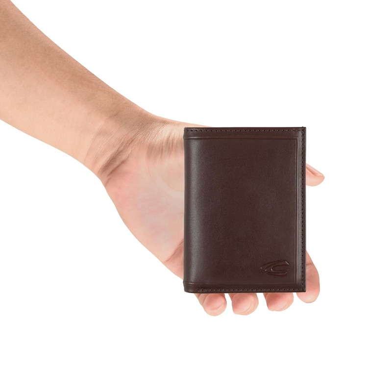 camel active Mens Wood Travel Accessory Wallet Brown, brown, S