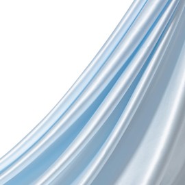 Q&J Fabric Co. Light Blue Satin Fabric by The Yard, 1 Yard x 55 Inch Charmeuse Satin Fabric Silky & Shiny Cloth Fabric, Smooth Bridal Satin Fabric for Wedding Dress, Clothing Sewing, DIY Crafts