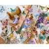 Kurimi Stickers Set of 40 Butterflies, Foil Stamping, Wrapping, Stylish,