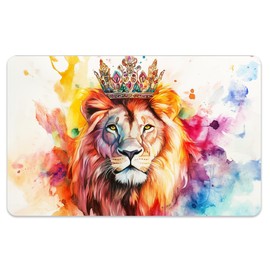 Peacoblue Credit Debit Card Skin Sticker Cover Colorful Crown Lion, Waterproof Scratch-Resistant and Attractive Card Decal Custom 4 Styles for Credit Debit Transportation Card