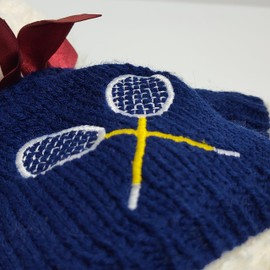 Clarke Tennis Bear w/Sweater Large White