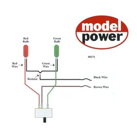 Model Power N Scale Target Signal, 2 Color w/Relay