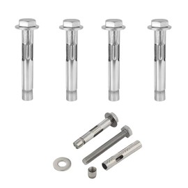 M10*80MM Expansion Bolts,4Pcs Expansion Screw Bolts,201 Stainless Steel Hex Expansion Screws,Heavy Duty Fixing Anchor,for Concrete,Masonryand Brick Wall