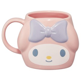 Skater CHMGD4-A Ceramic Mug, 13.8 fl oz (390 ml), Die Cut, My Melody Sanrio