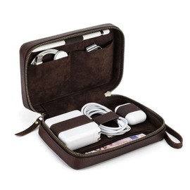 CONTACTS - Organizador electrónico para viajes, accesorios electrónicos, caja de almacenamiento, soporte portátil clásico para cables de cargador de teléfono