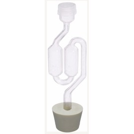 Vintage Shop S-Shape Airlock with #7 Stopper, (Bubble Airlock)(Pack of 3)