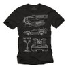 Cool Print T-Shirts for Men - Future Time Machine Funny