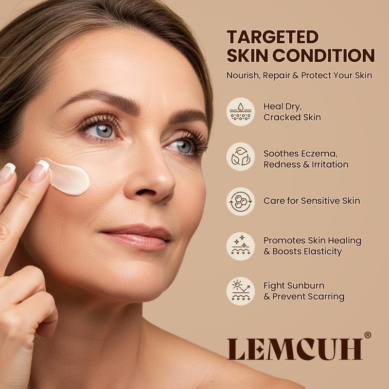 Lemcuh Beef Tallow & Honey Balm for Mature Skin –