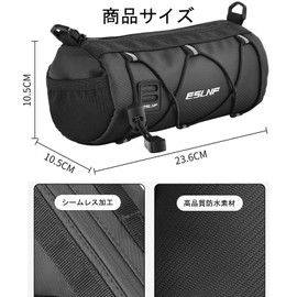 Bicycle Front Bag, OIENNI Waterproof Handlebar Bag Bicycle Bag for Road Bike Mountain Bike Frame Storage Roll Bag Lightweight with Shoulder Strap