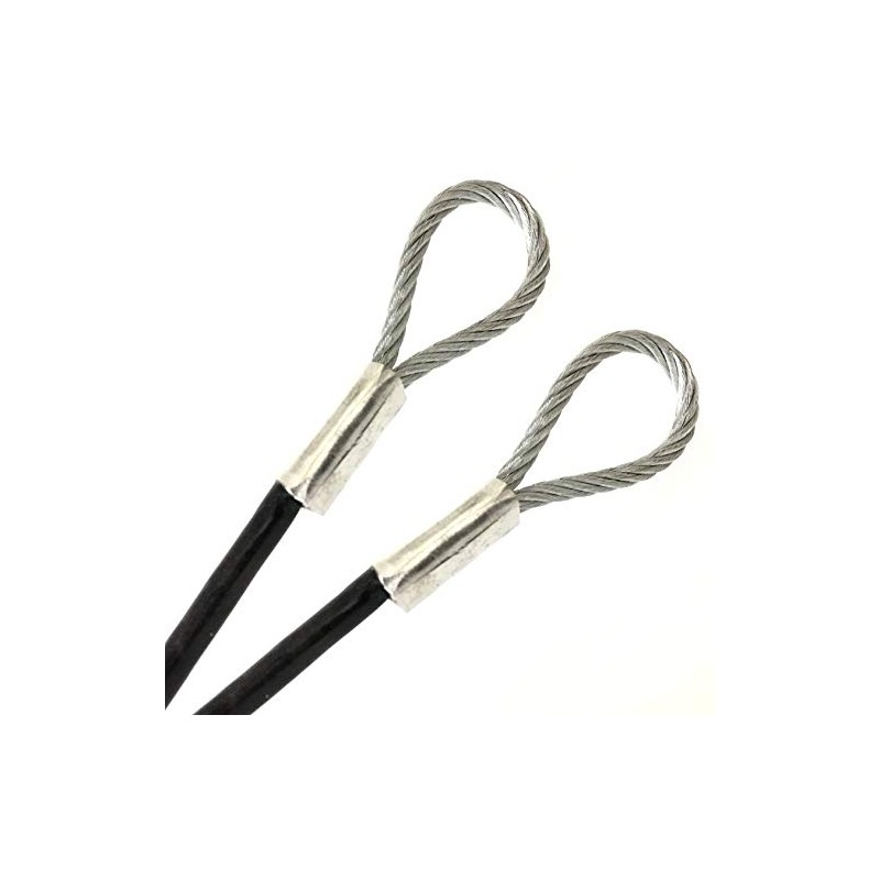 PHAT, 5/16" Vinyl Coated Galvanized Steel Cable with Looped Ends,